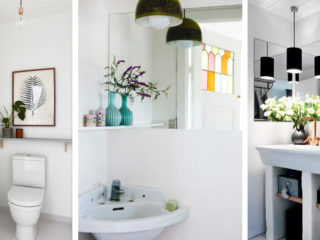 badrumsinspiration litet badrum inspiration gasttoalett liten toalett diy stor spegel badrumsdrommar