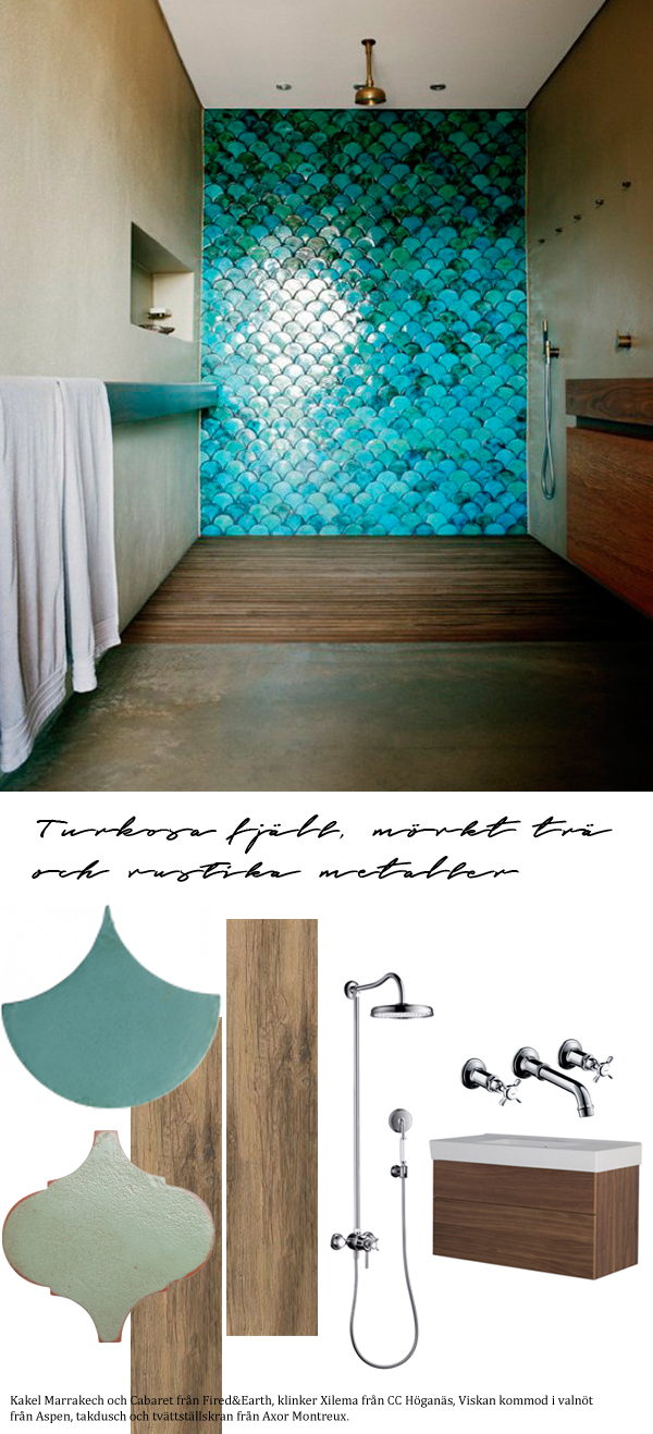 badrumsinspiration skapa stilen badrumsdrom turkost badrum morkt tra badrumsdrommar
