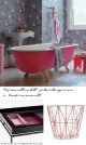Skapa stilen - Rosa flamingos i badrum