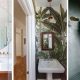 badrumsinspiration vaxter i badrum gullranka scheffles bananaleaf bathroom inspo badrumsdrommar