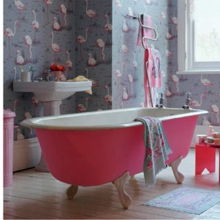 Badrumsinspiration - Skapa stilen - Rosa detaljer i badrum