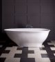 bathroom unique white vintage bathtub with fancy brown pattern bathroom pattern and chic floor tiles bathrooms with freestanding tubs
