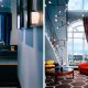 badrumsinspiration liten toalett gasttoalett fransk trappa morkbla badrum massing blandare saint germain paris dimore studio foto mai linh ad france badrumsdrommar