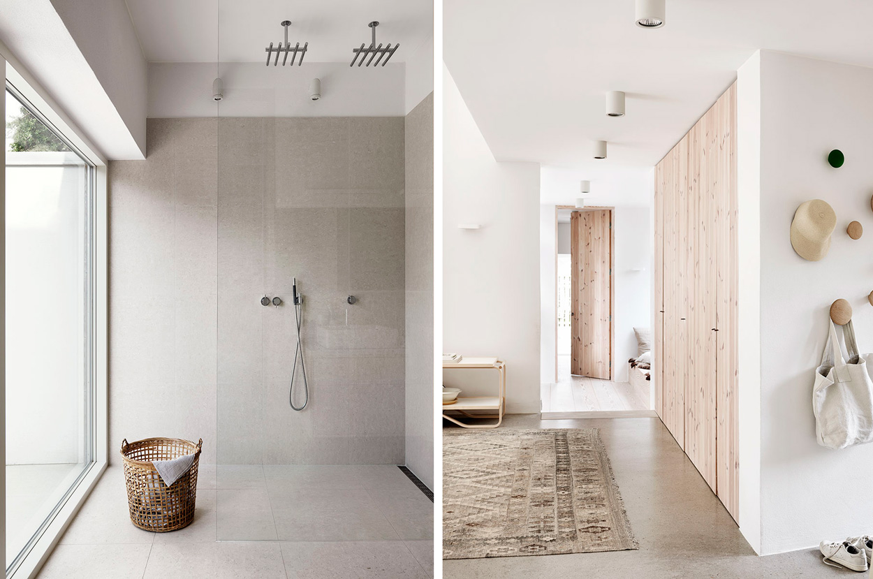 Badrumsinspiration - badrum inspiration dusch bathroom luxury shower sand ljust varmt foto Petra Bindel via elle decoration badrumsdrömmar feature