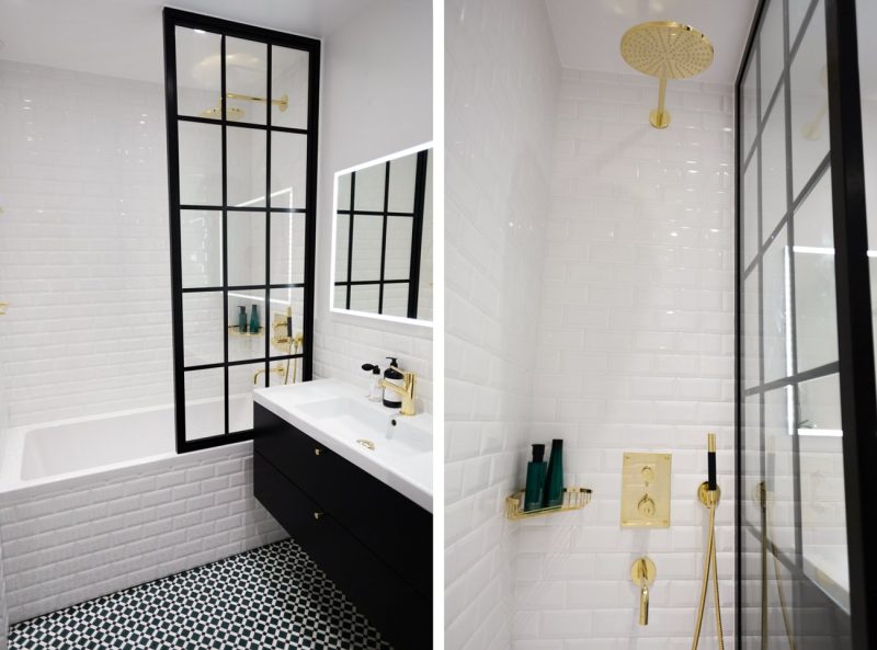 Badrumsinspiration - badrum inspiration Kenza Zouiten brass gold black bathroom furniture badrumsdrommar 5