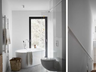 Badrumsinspiration - badrum inspiration exklusiv modern villa stockholm betong tra vitt badrumsdrommar feature