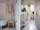 Badrumsinspiration - lantligt badrum bathroominspo yorkshire farmhouse photo catherine michael frawley apartment therapy badrumsdrommar feature