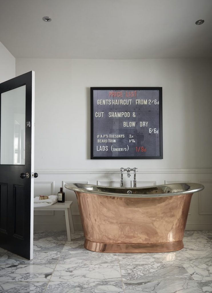 Badrumsinspiration - badrum inspiration georgian house bathroom klassiskt elegant foto paul massey LivEtc badrumsdrommar kopparbadkar