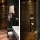 Badrumsinspiration - svart badrum inspiration guld mosaik roslangsgatan 40B fantastic frank badrumsdrommar feature