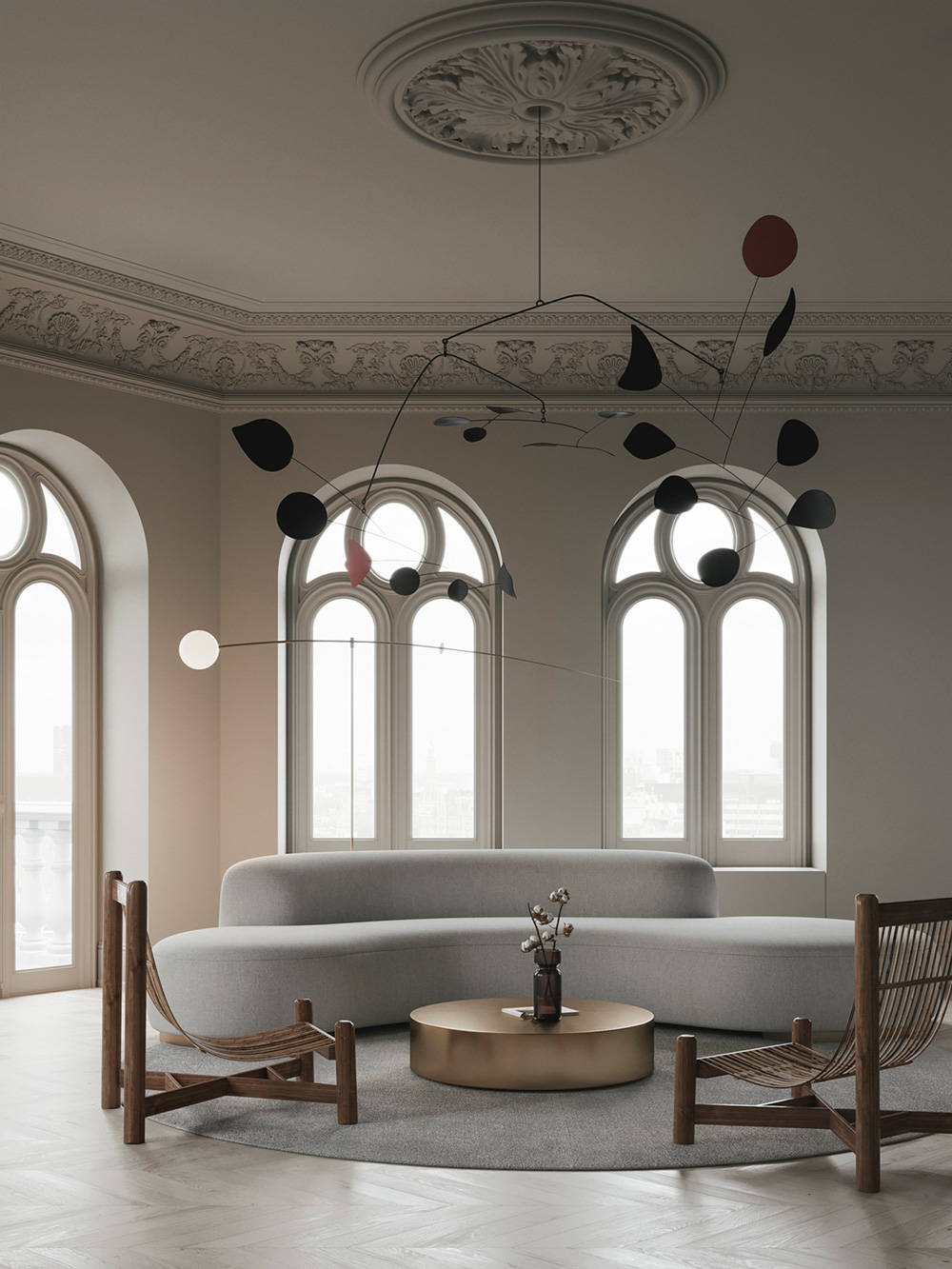 badrumsinspiration modernt gratt badrum inspiration gron marmor stuckatur chevron tres chic alexander calder banana sofa emil dervish evgeniy bulatnikov badrumsdrommar
