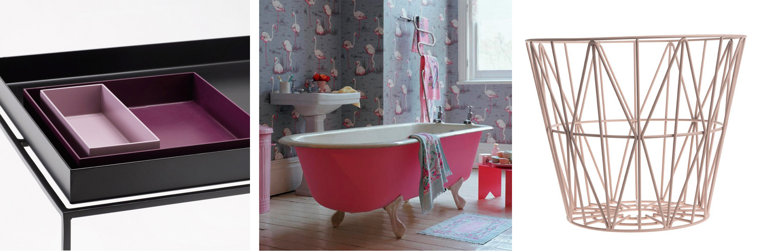 Badrumsinspiration - Skapa stilen - Rosa detaljer i badrum