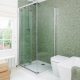 Green-Iridescent-Mosaic-tiled-Shower-Ideal-Home-Housetohome