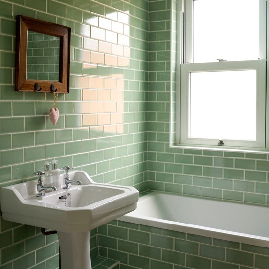Green Tiled Bathroom Style At Home Housetohome