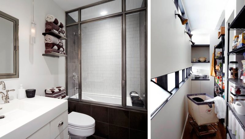 Badrumsinspiration - industriellt badrum inspiration svart duschvagg contemporary bathroom new york badrumsdrommar