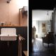 Badrumsinspiration - svart rosa badrum inspiration arts crafts kalkmalade vaggar design Patrick Williams Berdoulat London flat via Remodelista badrumsdrommar feature