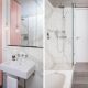 Badrumsinspiration - badrum inspiration rosa grått betong marmor bathroom inspo bruzkus batek architects photo jens bösenberg badrumsdrommar feature