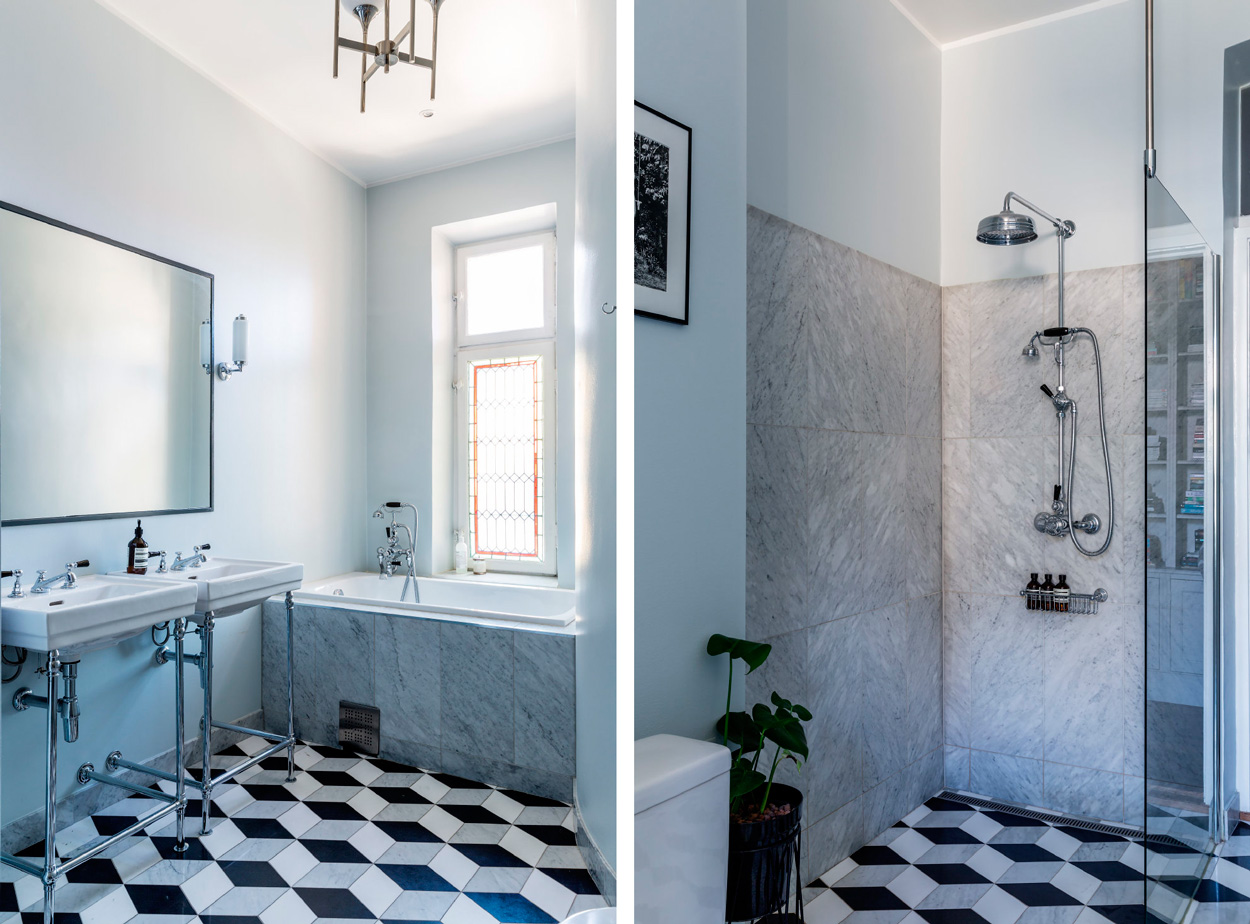 Badrumsinspiration - badrum inspiration carrara marmor 3D floor classic bathroom regeringsgatan 80 foto per jansson badrumsdrommar feature