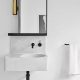 Badrumsinspiration - badrum inspiration vitt badrum svart massing flack studio bendigo residence badrumsdrommar