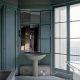 Badrumsinspiration - Turkost 1930-tals badrum hemma hos arkitekten Auguste Perret i Paris. Foto av Kim Zwarts.