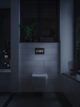 badrumsinspiration modernt morkt badrum svart spolknapp wc TECE lux mini belysning samarbete badrumsdrommar